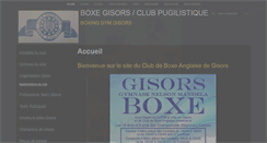Desktop Screenshot of boxeanglaisegisors.com